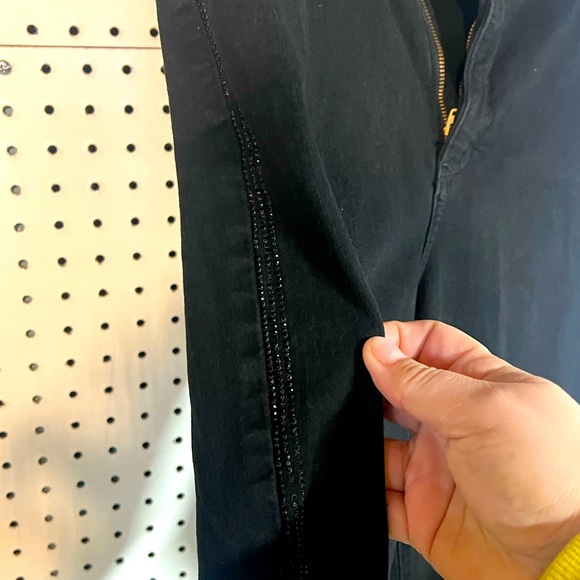 Not Your Daughters Jeans with black sparkle seams - Picture 2 of 3